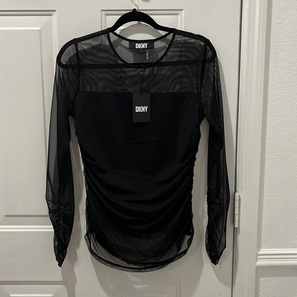 DKNY long sleeve black shirt